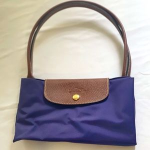 NWOT Longchamp Le Pliage Large Nylon Tote Purple